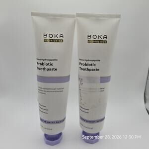 Boka Probiotics Probiotic Toothpaste Nano-Hydroxyapatite Fluoride-Free 4 oz 2 Pk